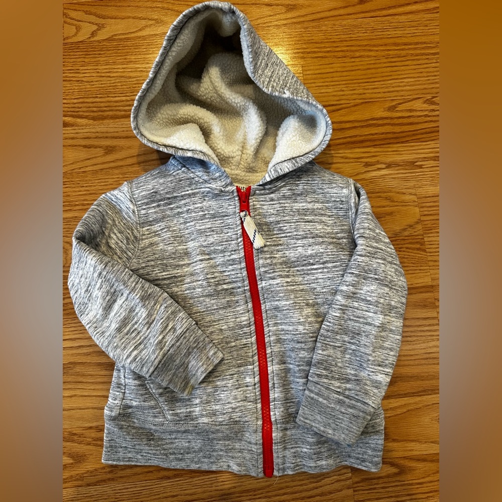 Crewcuts Boys Full Zip Sherpa Lined Hoody